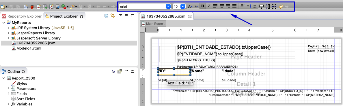 Configurando relatórios