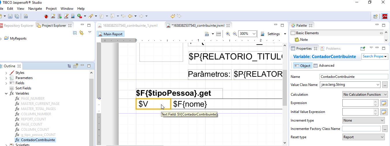 Configurando relatórios