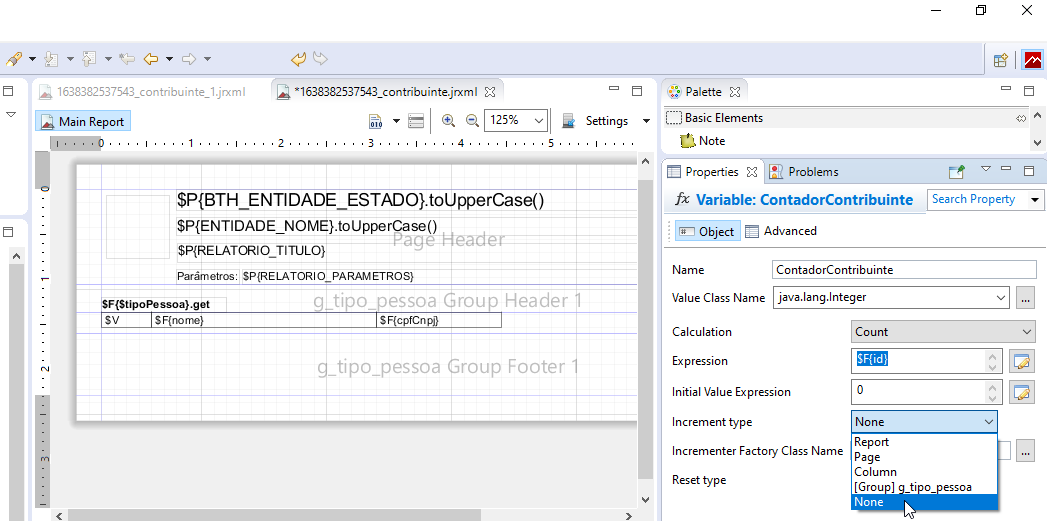 Configurando relatórios